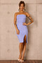 There Goes My Heart Midi Dress - Blue