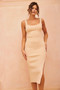 Love Vibes Midi Dress - Beige | Sage and Paige AUS.