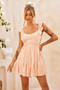 Tropic Days Mini Dress - Apricot | Sage and Paige AUS.