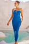 Saya Midi Dress - Blue | Sage and Paige AUS.