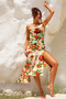 Secret Jungle Midi Dress - Nude Multi | Sage and Paige AUS.