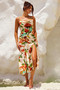 Secret Jungle Midi Dress - Nude Multi | Sage and Paige AUS.