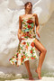 Secret Jungle Midi Dress - Nude Multi | Sage and Paige AUS.