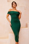 As If Knit Midi Dress - Forest Green | Sage and Paige AUS.
