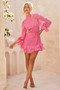 Look Into The Sun Mini Dress - Hot Pink | Sage and Paige AUS.
