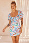 Alora Mini Dress - Rust Multi | Sage and Paige AUS.