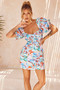 Alora Mini Dress - Rust Multi | Sage and Paige AUS.
