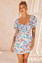 Alora Mini Dress - Rust Multi | Sage and Paige AUS.