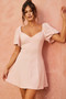 High Degree Mini Dress - Blush | Sage and Paige AUS.