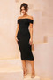 As If Knit Midi Dress - Black | Sage and Paige AUS.