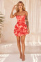 Got Glam Mini Dress - Red | Sage and Paige AUS.