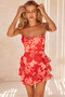 Got Glam Mini Dress - Red | Sage and Paige AUS.