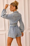 Monroe Denim Playsuit - Washed Blue | Sage and Paige AUS.