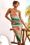 Magnolia Midi Dress - Green Multi | Sage and Paige AUS.