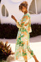 Tara Midi Dress - Green Multi | Sage and Paige AUS.
