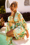 Tara Midi Dress - Green Multi | Sage and Paige AUS.