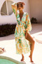 Tara Midi Dress - Green Multi | Sage and Paige AUS.
