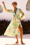 Tara Midi Dress - Green Multi | Sage and Paige AUS.