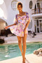 Look My Way Mini Dress - Purple Multi | Sage and Paige AUS.