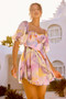 Look My Way Mini Dress - Purple Multi | Sage and Paige AUS.