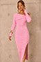 Moondive Midi Dress - Pink