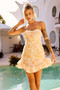 Golden Vivi Mini Dress - Yellow | Sage and Paige AUS.
