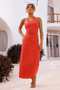 Shot Twist Maxi Dress - Red | Sage and Paige AUS.