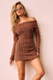 Evermore love Knit Mini Dress - Rust | Sage and Paige AUS.