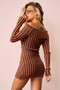 Evermore love Knit Mini Dress - Rust | Sage and Paige AUS.