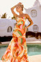 All For Her Maxi Dress - Orange Multi | Sage and Paige AUS.
