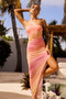Plenty Of Love Midi Dress - Peach Multi | Sage and Paige AUS.