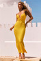 Sweet Talk Midi Dress - Yellow | Sage and Paige AUS.