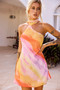 Desert Island Mini Dress - Orange Multi | Sage and Paige AUS.