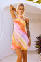 Desert Island Mini Dress - Orange Multi | Sage and Paige AUS.