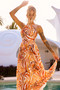 Lorena Maxi Dress - Orange | Sage and Paige AUS.