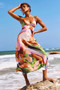 Name Me Maxi Dress - Orange Multi | Sage and Paige AUS.