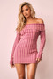 Evermore love Knit Mini Dress - Pink | Sage and Paige AUS.