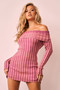 Evermore love Knit Mini Dress - Pink | Sage and Paige AUS.