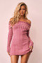 Evermore love Knit Mini Dress - Pink | Sage and Paige AUS.