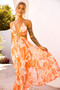 Forest Favors Maxi Dress - Orange | Sage and Paige AUS.