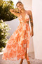 Forest Favors Maxi Dress - Orange | Sage and Paige AUS.