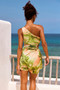 Party In My House Mini Dress - Green Multi | Sage and Paige AUS.