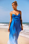 Moonscapes Maxi Dress - Blue Multi | Sage and Paige AUS.