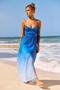 Moonscapes Maxi Dress - Blue Multi | Sage and Paige AUS.