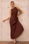Francis Knit Maxi Dress - Chocolate | Sage and Paige AUS.