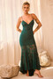 City of Angels Lace Maxi Dress - Forest Green | Sage and Paige AUS.