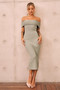 Hannah Knit Midi Dress - Sage | Sage and Paige AUS.