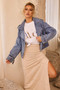 Izzie Denim Jacket - Denim Blue | Sage and Paige AUS.