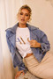 Izzie Denim Jacket - Denim Blue | Sage and Paige AUS.