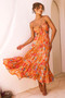 Timeless Dreams Maxi Dress - Orange Multi | Sage and Paige AUS.